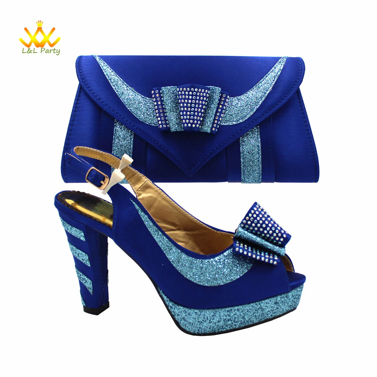 New Spring Autumn Super High Heels Shoes Matching Bag Set in Magenta Color For Nigerian Ladies Wedding Party