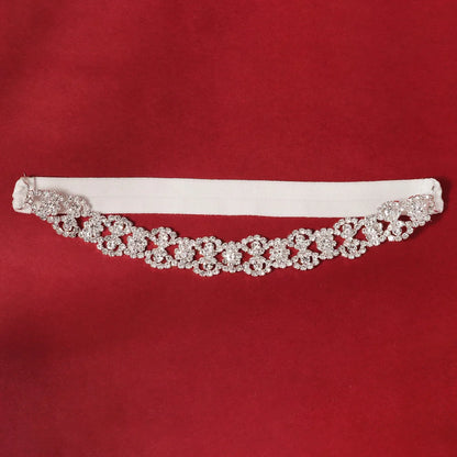 Rhinestone Bridal Accessories for Wedding Lace Flower Garter for Bride Jewelry Gift Elastic Leg Ring Gift for Suspenders Party