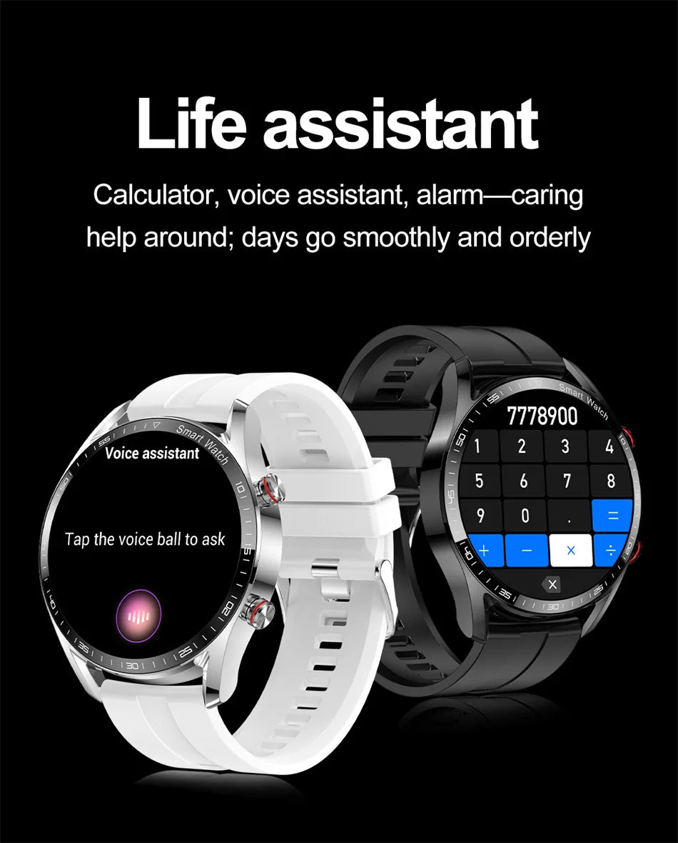 2025 New Business Smart Watch Men Bluetooth Call 1.53-inch AMOLED HD Display Multi-Sport Modes Heart Rate Monitor Smartwatch Man