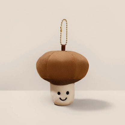Cartoon Cute Fruit and Vegetable Plush Series Keychain Toy Peach Pear Cherry Doll Smiling Face Fruit Decoration Pet Gift