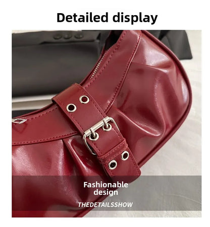 England Style Bags For Women Luxury Designer Handbags And Purses New In Polyester Vintage Rivet Small Underarm Shoulder Bag