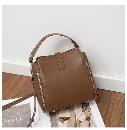 NEW Winter Women's Vintage Natural suede Leather Shoulder Bags Ladies Luxury Designer Cowhide Handbags Female Crossbody Bag
