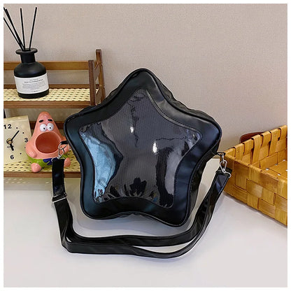 Japanese Style Minimalist Cute Aesthetic Shoulder Bag for Students Kawaii Crossbody Purse Street Fashion Ita Bags Handbags bolso