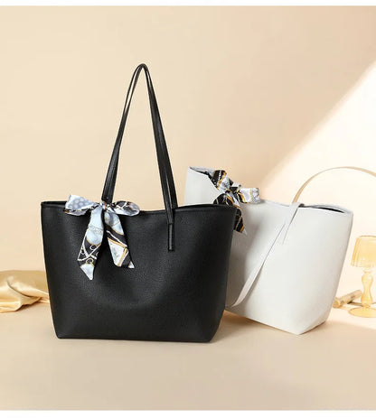Luxury Handbag Women Bags Designer High Quality Pu Leather Solid Color Shoulder Bags for Women Large Capacity Shopping Tote Bag