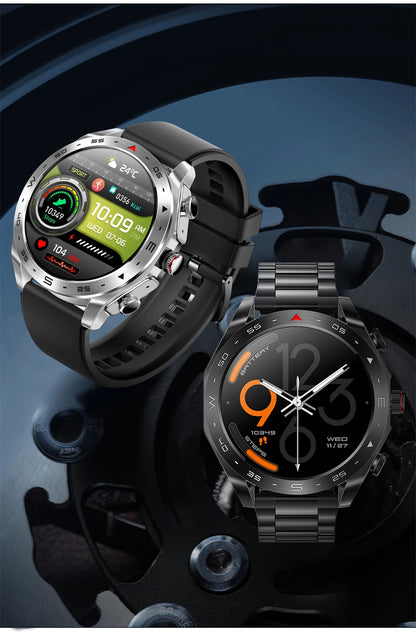 LIGE With Earbuds Bluetooth Headset Smartwatch Women Speaker Tracker Music Sport Watch Men Waterproof Smart Watch AMOLED Screen