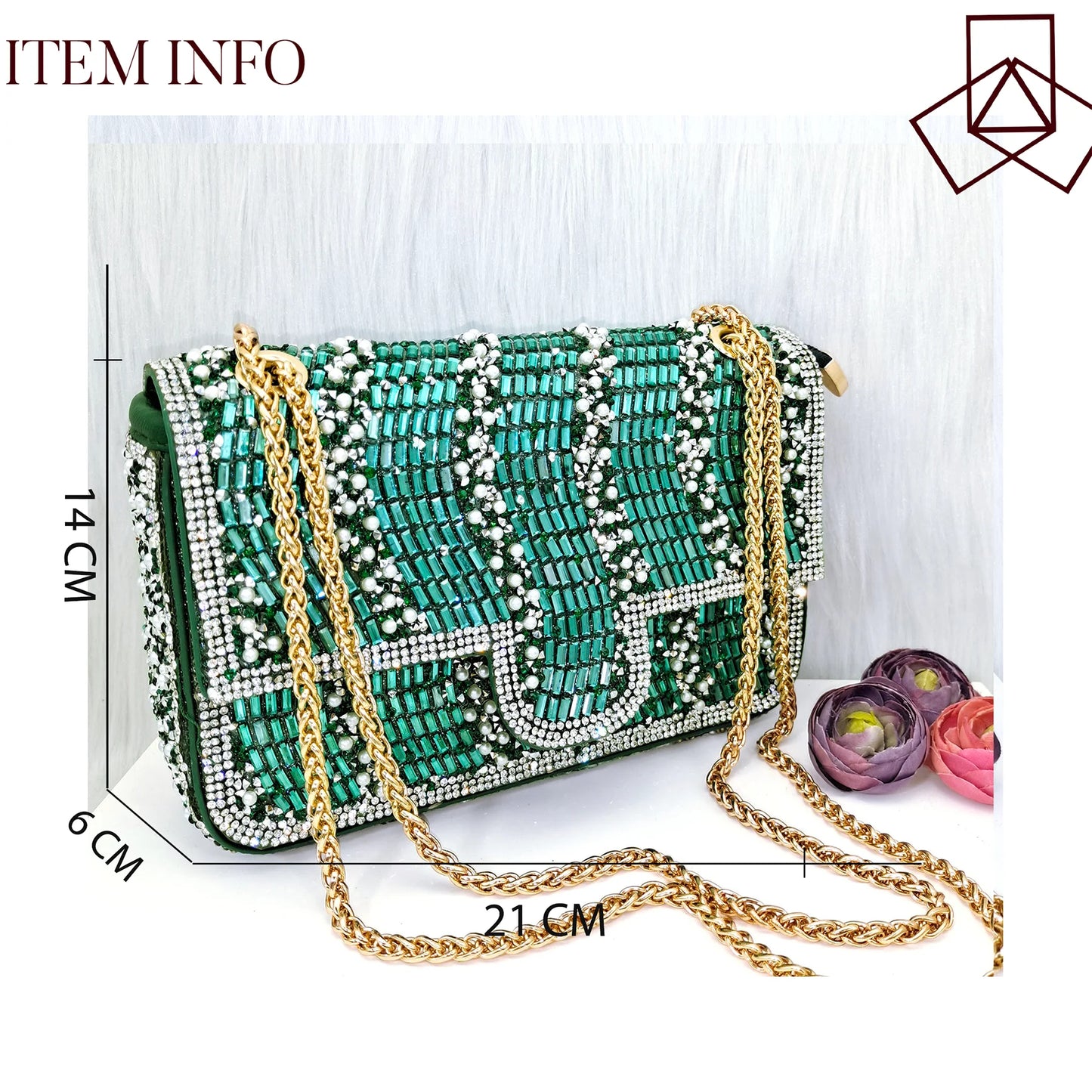 Nigeria Distinguished Green And Elegant Women's Designer High Heels And Bag Set, Fashionable Fishmouth Shoes In Nigerian Style