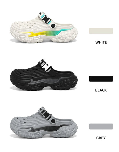 Clogs Platform Slippers Men Summer Luxury Designer Shoes Male Casual Sandals Fashion Indoor Outdoor Beach Slides Unisex Non-Slip