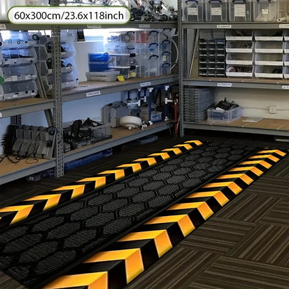 VIKAMA Long Runner Rug, Anti-Slip Motorcycle Mat, Indoor/Outdoor Use, Easy to Clean, Ideal for Racing Motorcycles