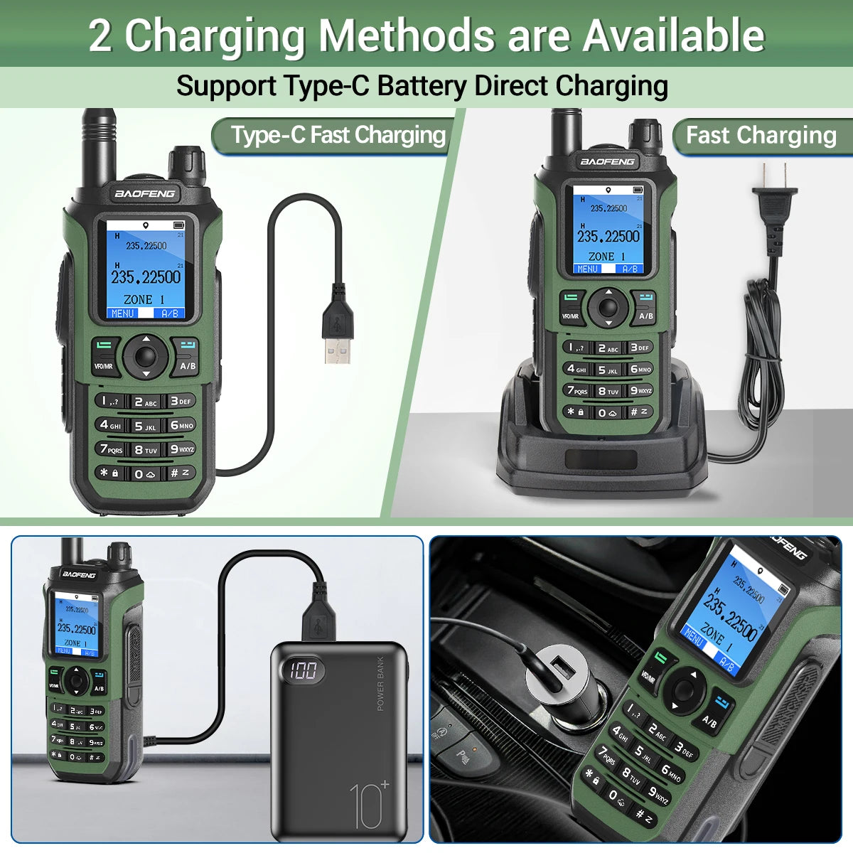 Baofeng UV-21 PRO Walkie Talkie GPS Portable Long Range Mutli-Band Wireless Copy Frequency Type-C Charger Radio Upgrade UV17 PRO