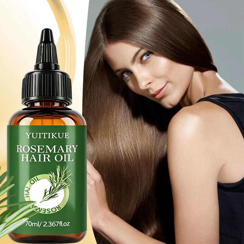 Rosemary Hair Oil, Deeply Nourishes & Hydrates Dry Hair, Tames Frizz for Silky Smoothness and All-Day Glossy Shine