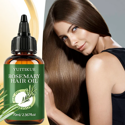 Rosemary Hair Oil, Deeply Nourishes & Hydrates Dry Hair, Tames Frizz for Silky Smoothness and All-Day Glossy Shine