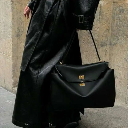 Luxury Fashion Leather Women's Tote Bag Lazy Bag Rodeo Briefcase Handbag Underarm Bags Large Capacity Crossbody Shoulder Bag