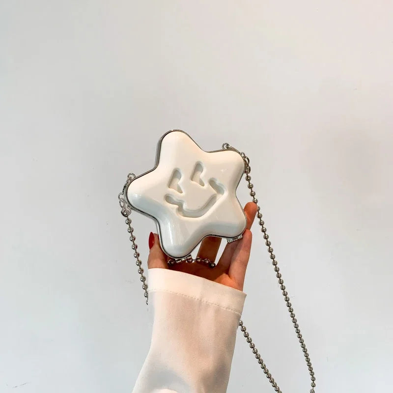 2024 New Small Wallet for Women Cute Bags Decoration High Quality Acrylic Metal Shell Satchel Designer Lipstick Bag