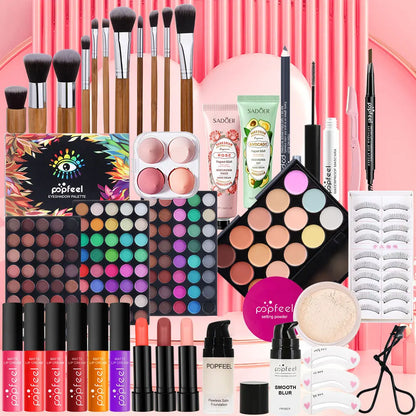 POPFEEL Complete Holiday Makeup Gift Set – Perfect Surprise for Friends and Family, Easy to Use for a Stunning Transformation.