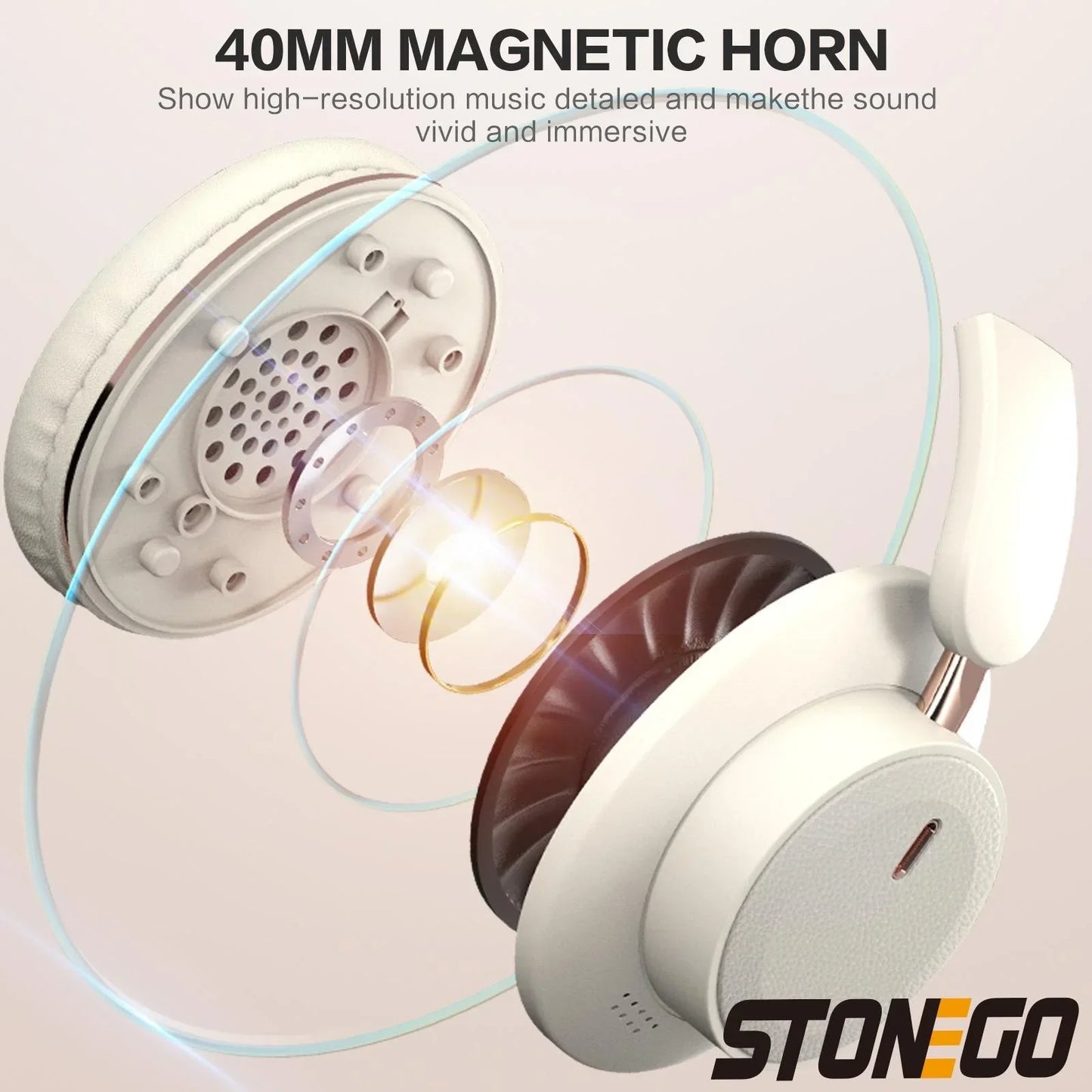 Wireless Headphones Bluetooth 5.3 Headset Foldable Portable Earphones Fashion Photography Props Aesthetic Outfit Accessories Long Battery Life Comfortable Lightweight Over Ear Bass Stereo Sound Adjustable Headband For Travel