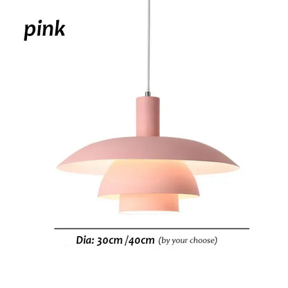 Memphis flying saucer disc Simplicity Creative Lustre LED Pendant Lights Art Indoor Lamps for Bedroom Home Decoration Chandelier