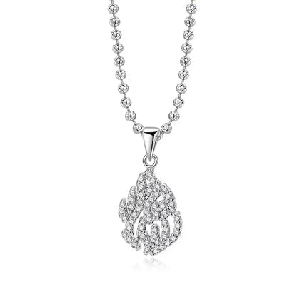 Full Moissanite Necklaces For Women Men 925 Sterling Silver Lab Diamond Pendant Chain Wedding Party 18K Gold Plated Fine Jewelry
