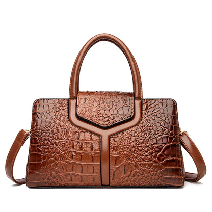 New Leather Women Messenger Bags Crocodile Female Crossbody Shoulder Hand bags For Women 2023 High Quality Ladies Handbags