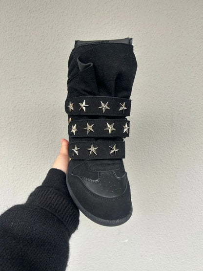 New Women Shoes Luxury Genuine Leather Ankle Boots for Woman Fashion Leopard Print Sports Casual Shoe Designer Shoes Botas Mujer