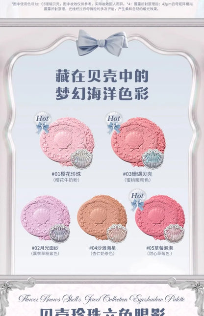 Flowerknows Shell's Jewel Collection All In One Makeup Kit Makeup Set for Women Full Kit Eyeshadow Lip Tint Blusher Perfume Box