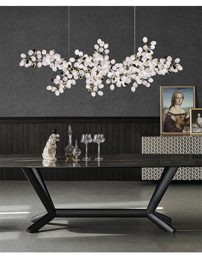 Nordic Luxury Grapes Bunch Hanging Chandelier Lamp for Dining Room Living Room Loft Villa Hotel Hall Decor Pendant Lights