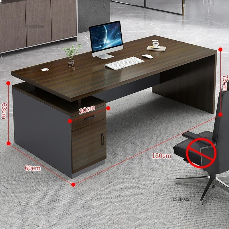 Study Room Single Computer Desk  Office Furniture Nordic Designer Staff Office Desks Nordic Simple Boss Training Office Desk GZ