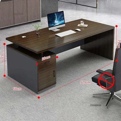 Study Room Single Computer Desk  Office Furniture Nordic Designer Staff Office Desks Nordic Simple Boss Training Office Desk GZ
