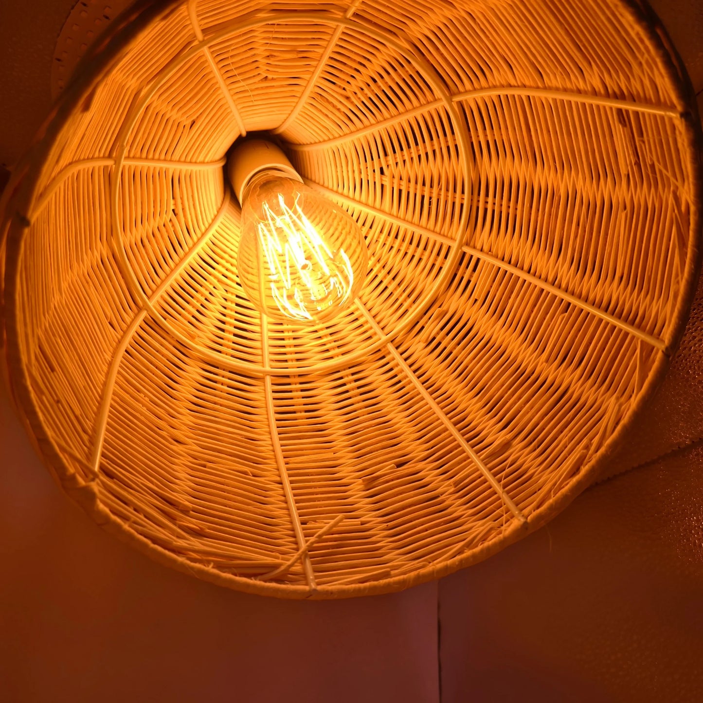 JOYINLED 26/30/35/45cm Natural Bamboo Handmade Pendant Lights Boho Rustic Ceiling Pendant Lamp Farmhouse Southeast Asian E26 E27