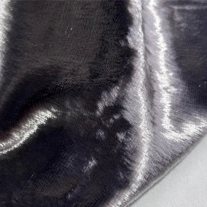 Imitation Mink Fur Fabric Silver Gray Long Hair Fashion Clothing Overcoat for Diy Sewing Cloth Material By Meters