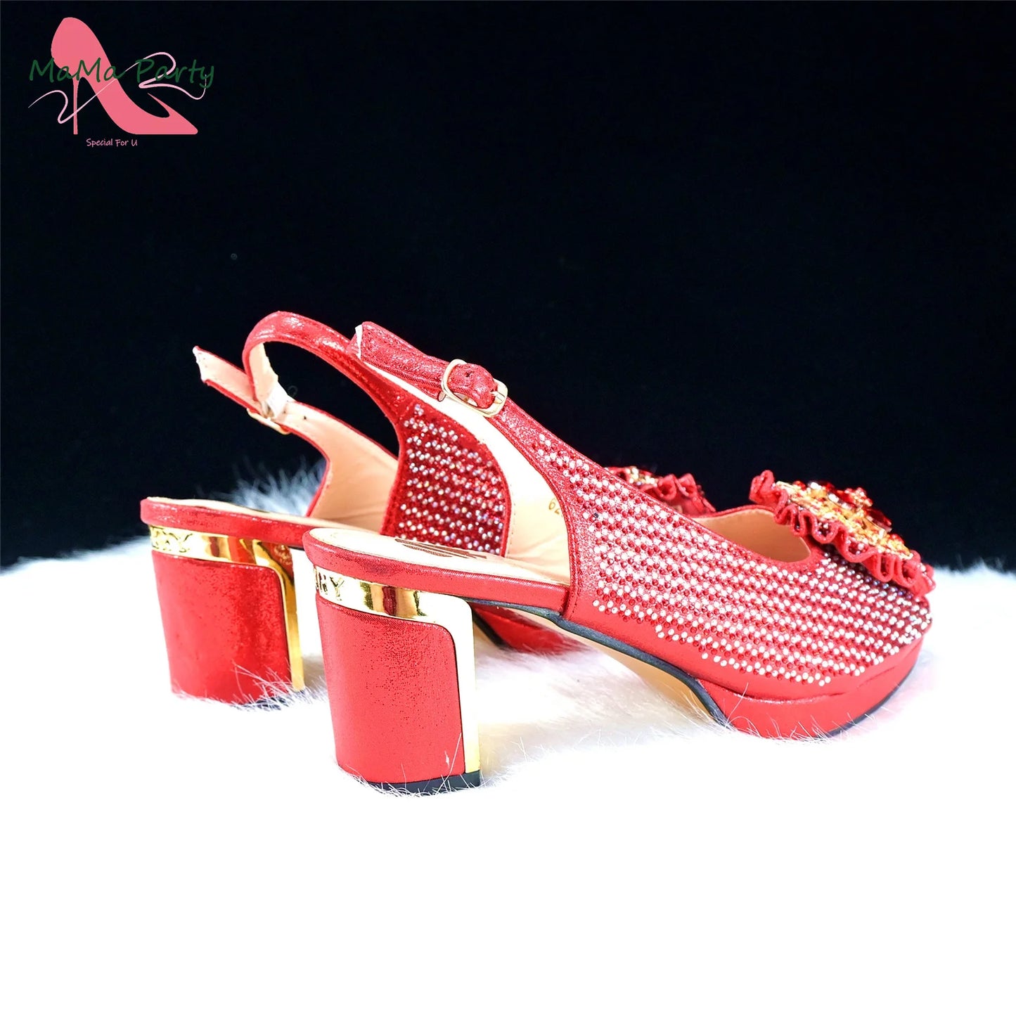 Mature Italian Women Shoes Matching Bag Set in Green Color 7 CM Comfortable Heels with Plaform Elegant Peep Toe Sandals