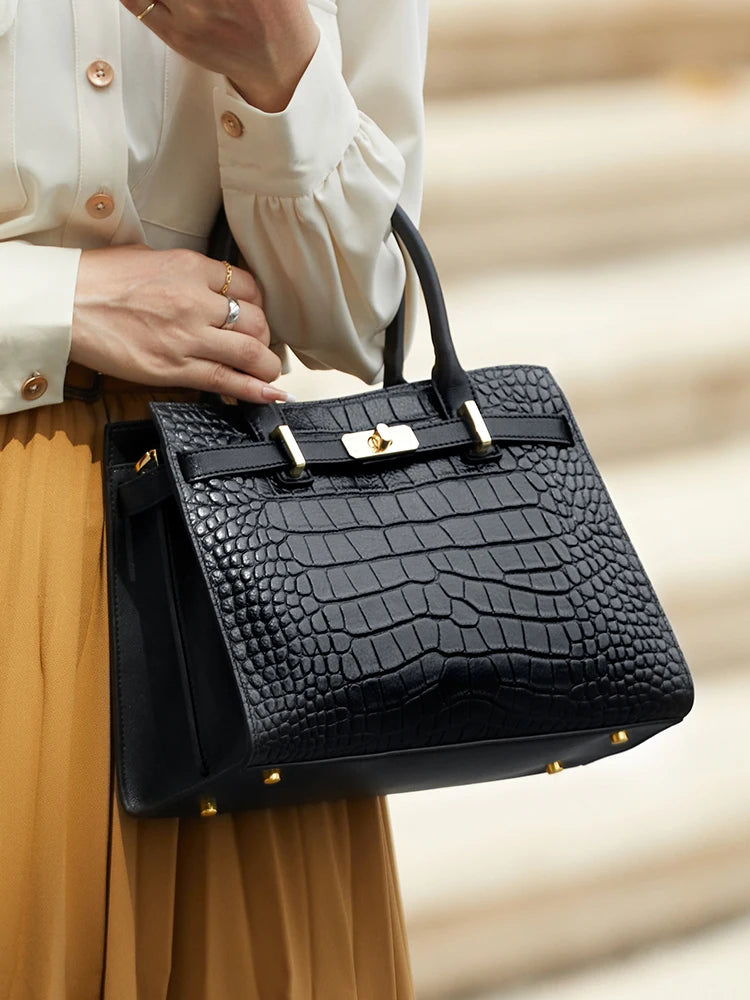 New Arrived ZOOLER Woman Genuine Leather Bag Real Skin Female Shoulder Bags for Business Ladies Top Handle Handbags Purse#wg383