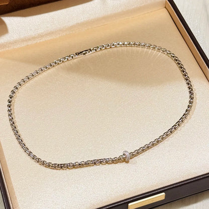 Trendy Real 925 Sterling Silver Necklace For Women 5a Zircon Grape Vine Chain Pendant Luxury Design Fine Jewelry