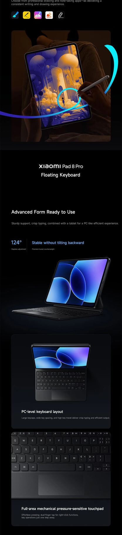 Xiaomi Pad 8 Pro 2025 11.2-inch 3.2K display Snapdragon 8 Ultra Edition  Xiaomi HyperOS 3 144Hz  9200mAh battery Tablet