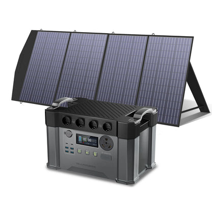 ALLPOWERS S2000 PRO Solar Generator 2400W Power Station & SP027 100W / SP033 200W Folable Solar Panels solar Charger for Camping