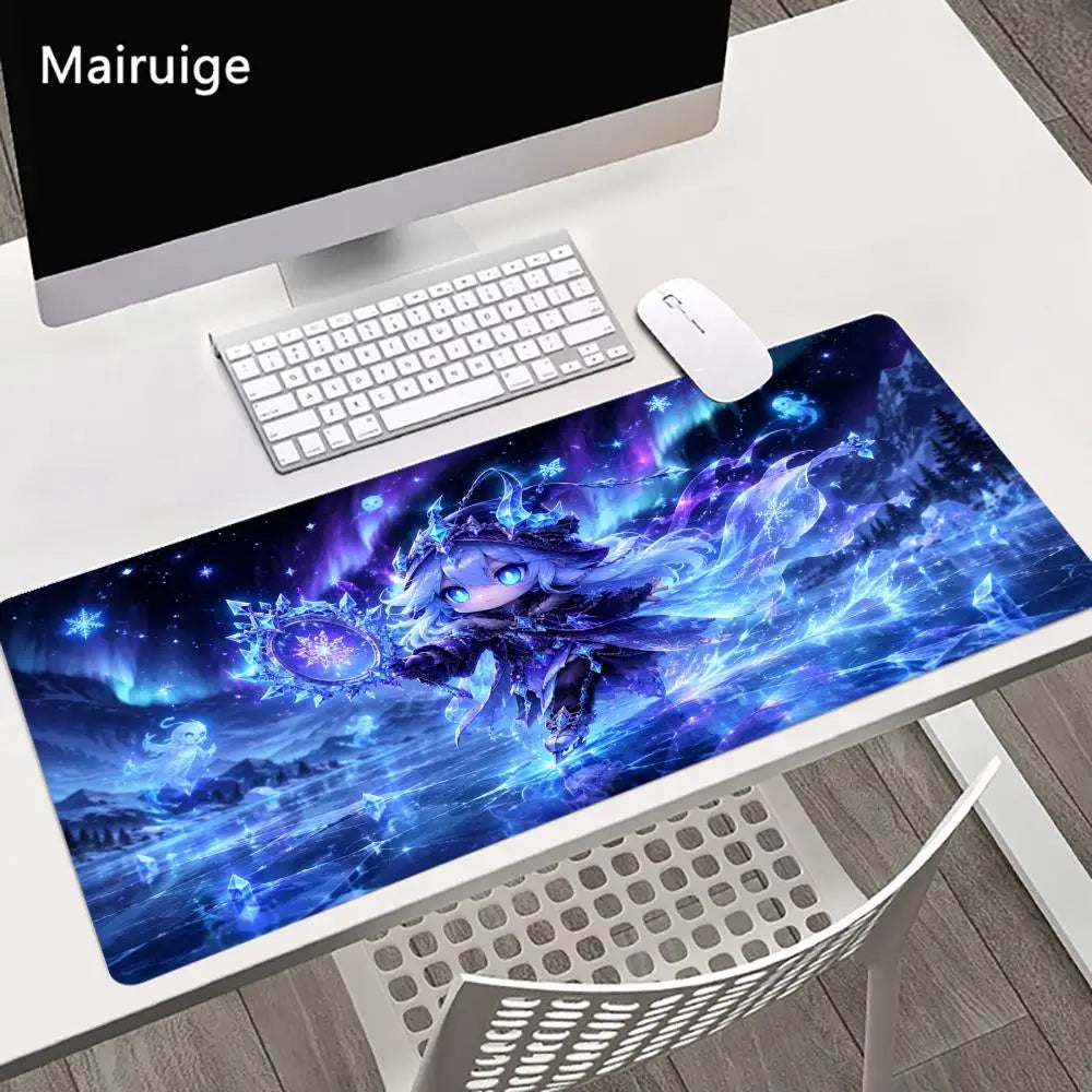 Mystical Wizard Big Size Mouse Pad Non-slip Rubber Base Desk Mat for Home Office Daily Use Deskpad Keyboard Pad Mouse Mat