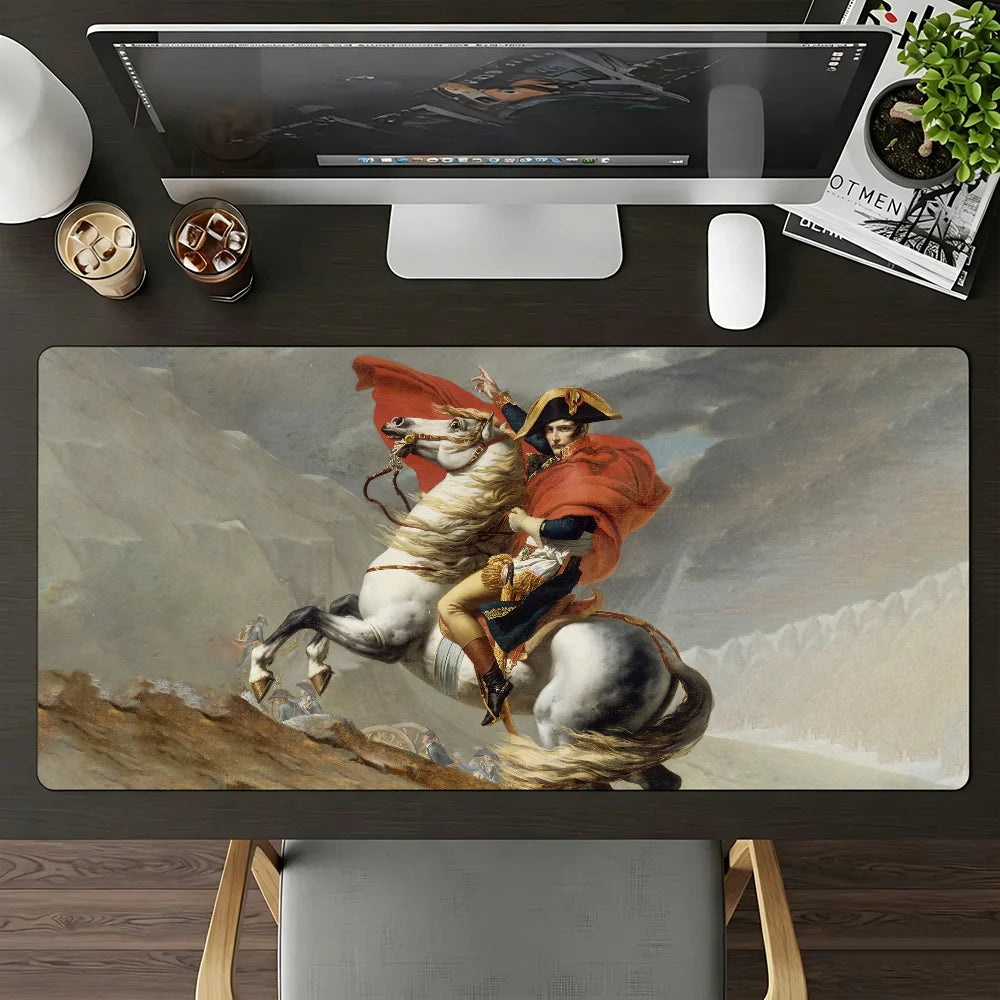 Artist J-Jacques-Louis D-David-S Mouse Pad Large Non-Slip Waterproof Mat Stitched Edge Keyboard Pad for Gaming Daily Office