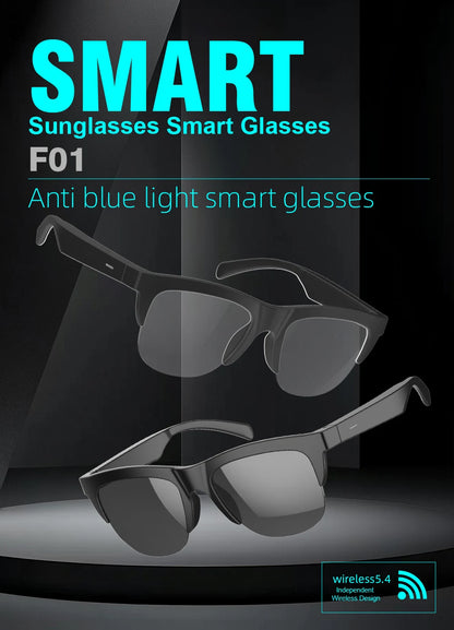 TWS Bluetooth Headphones Smart Glasses Binaural Music Touch Earphones With Microphone Audio Sunglasses Call for All Smartphone