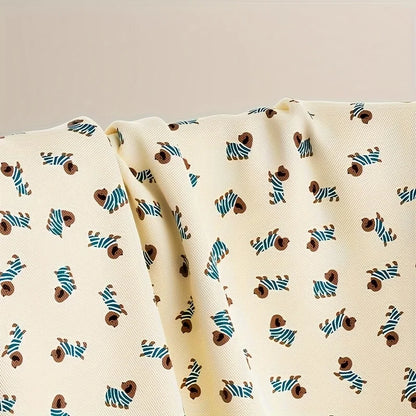 1pc Foldable Luggage Organizer Bag with Cute Puppy Pattern,Large Capacity Space-Saving Travel Storage Bag,Durable Polyester bag