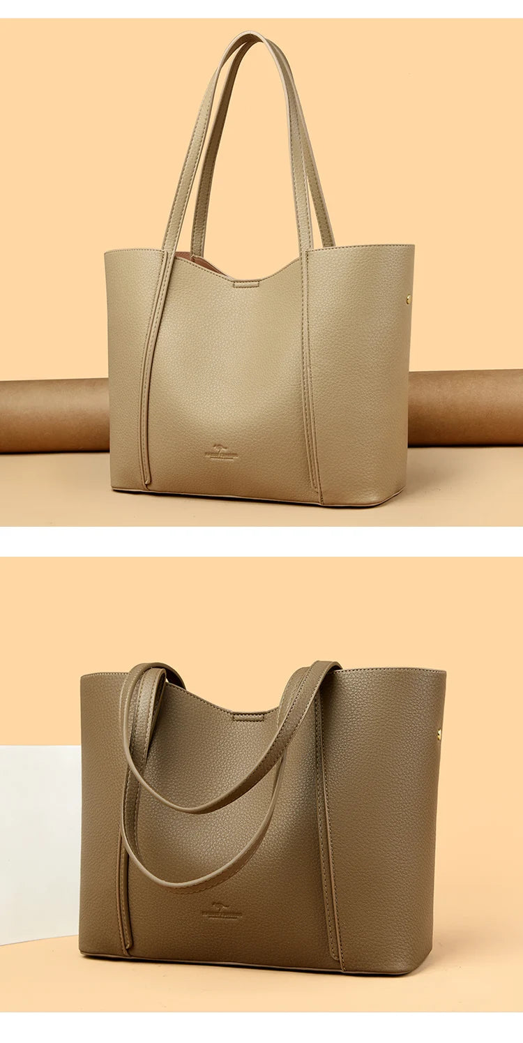 Luxury Designer Women Bags High Quality Leather Shoulder Crossbody Messenger Tote Bag Branded Large Handbag Purses for Female