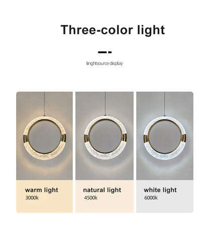 Modern Crystal LED Pendant Lamps Indoor Lighting For Home Decor Led Lights Living Room Bedroom Bedside Hanging Lamp