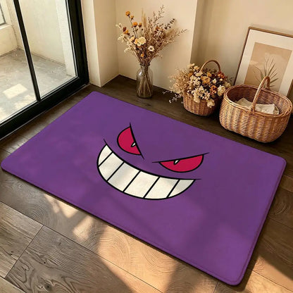 Anime Cute G-Gengar Carpet Bathroom Anti-slip Mat Door Mat Home Decoration Mat Entrance Door Mat Scratch-resistant Door Mat