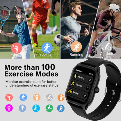 LAXASFIT H9 Smart Watch Men Women Sports Fitness Tracker 2.01 inch HD Screen Bluetooth Talking Smart Watch For Android IOS