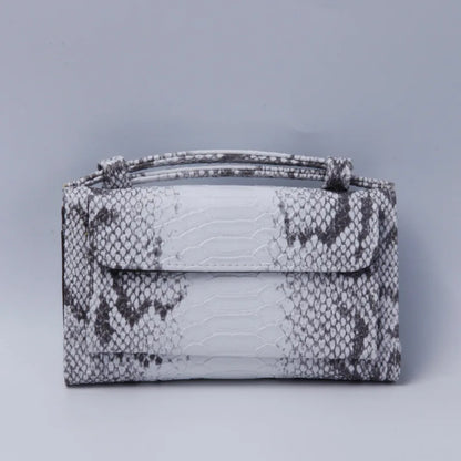 Luxury Snake Pattern Chain Flap Handbags Evening Clutches Crossbody Messenger Shoulder Bags Women Female Ladies Luxurious Purses