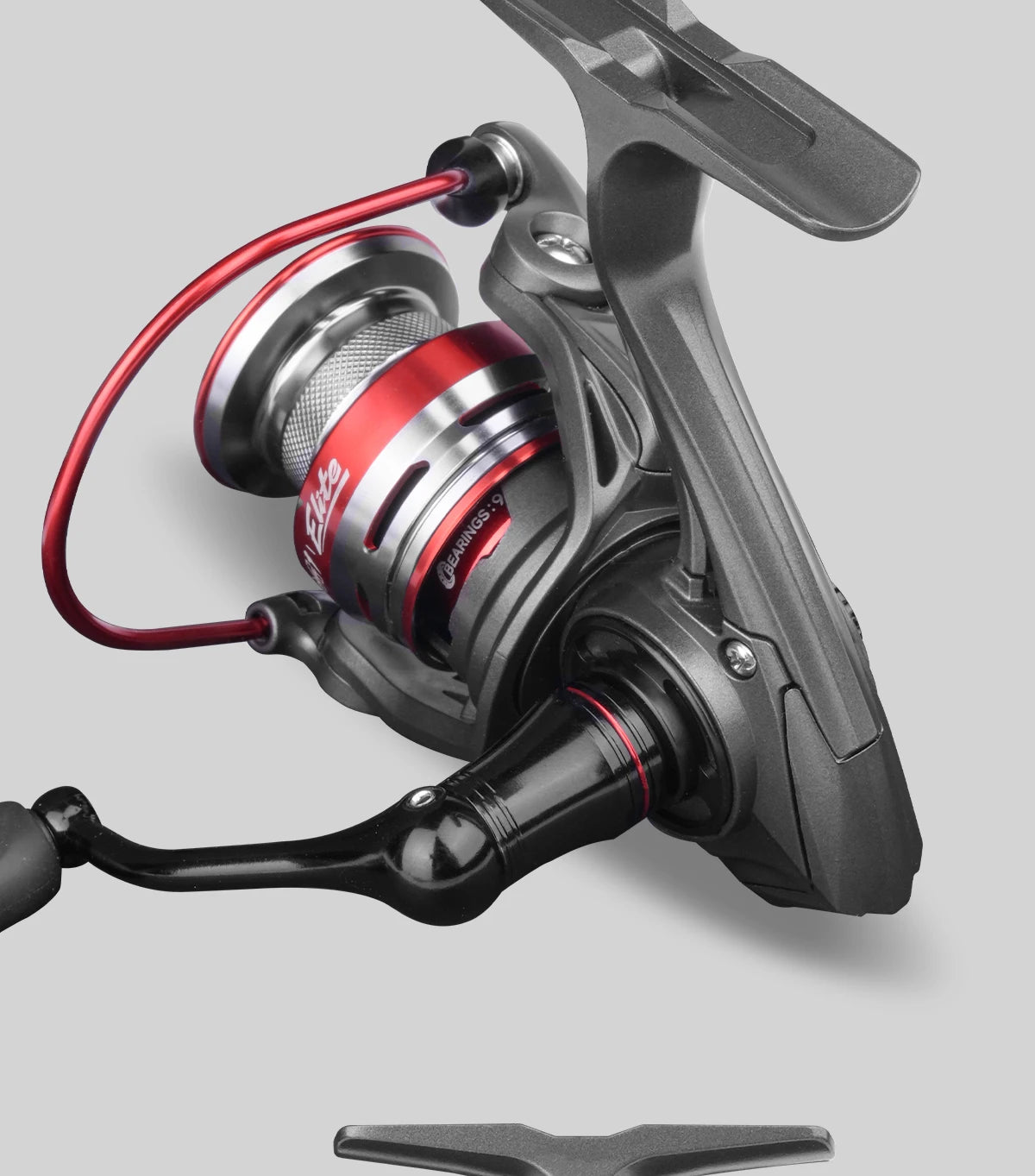 HANDING Elite Spinning Reel Max Drag 6kg 5.2:1 Gear Ratio Light Weight Fishing Reel Slow Descent Spool Smooth Line Laying Reels