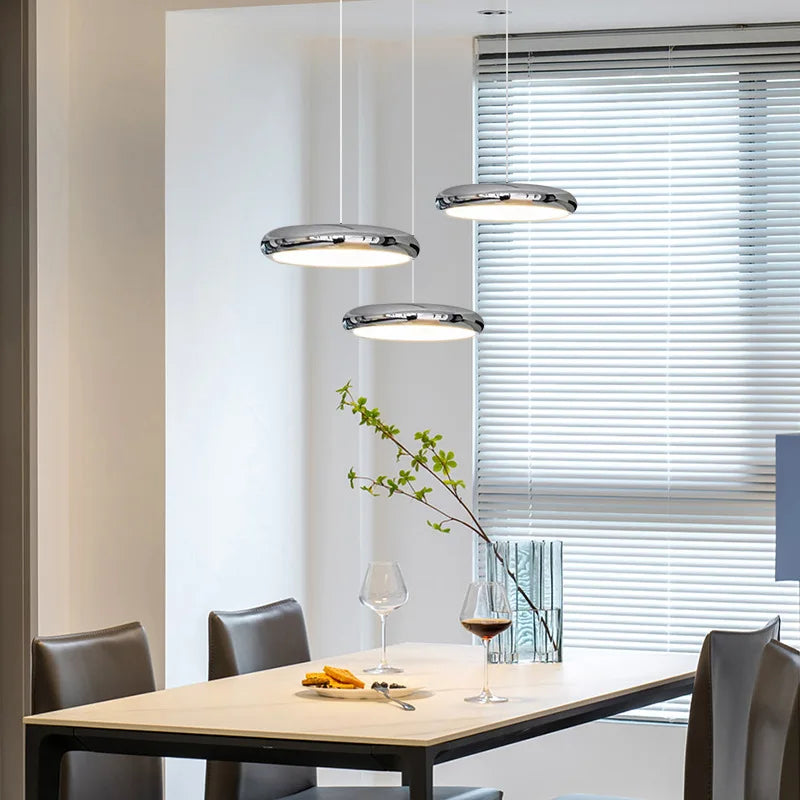 Modern simple LED pendant lights restaurant luxury island bar bedroom chandelier full spectrum dimmable indoor ceiling lamp