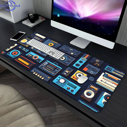 1pc, Cool Tape, , Sound, Cartoon Style, HD Printed Pad for Desk, Multi Functional XXL Mousepad, Keyboard Gaming Mouse Mats, Offi