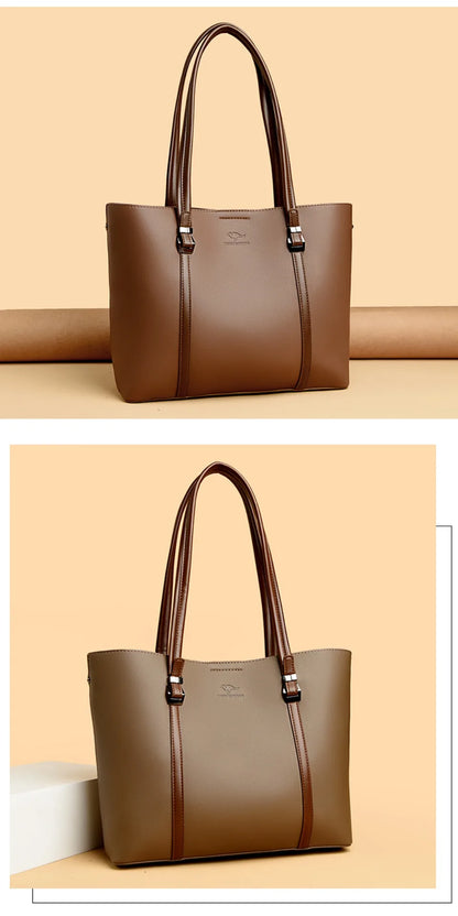 Large Capacity Shopping Bag for Daily Commuting Hand Bags Luxury Shoulder Bags High Quality Pu Leather Hnadbags Caual Tote Sac