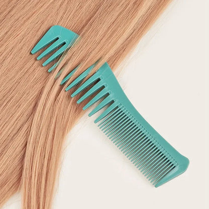 Double Head, Dense Teeth, Flat Comb, Large Teeth Comb, Hairdressing for Oil Head, Large Back