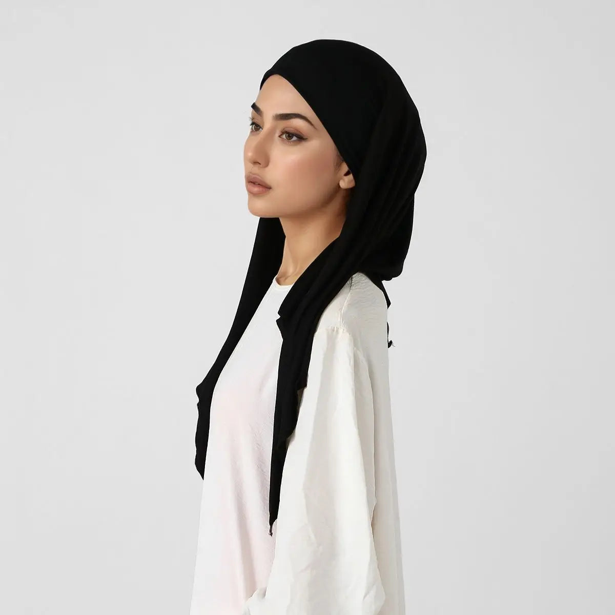 New Triangle Jersey Hijab Scarf For Women Muslim Shawls Headscarf Wraps Solid Color Scarves Head Wrap Islamic Turban Headband