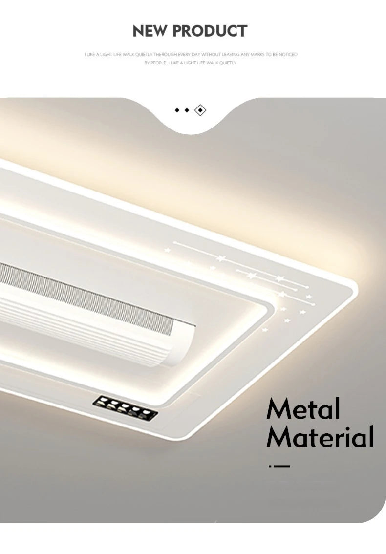 Modern LED Leaf Free Ceiling Fan 6-speed Ceiling Light Remote Control Living Room Bedroom Children's Room Fan Light Home Lightin
